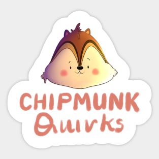 Chipmunk Quirks - Onesie Design - Onesies for Babies Sticker